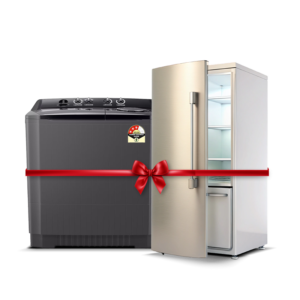 COMBO : Semi-Automatic Washing Machine + Single Door Fridge