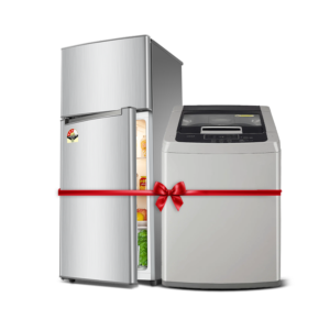 COMBO : Fully Automatic Top Load Washing Machine + Double Door Fridge