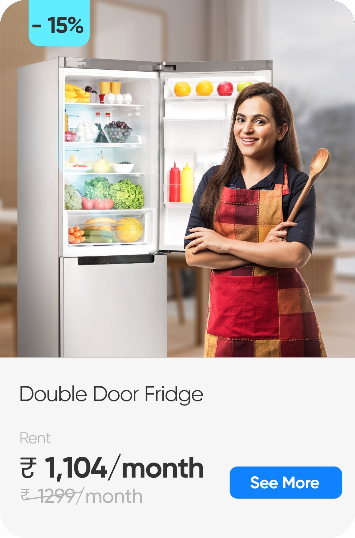 Double Door Fridge